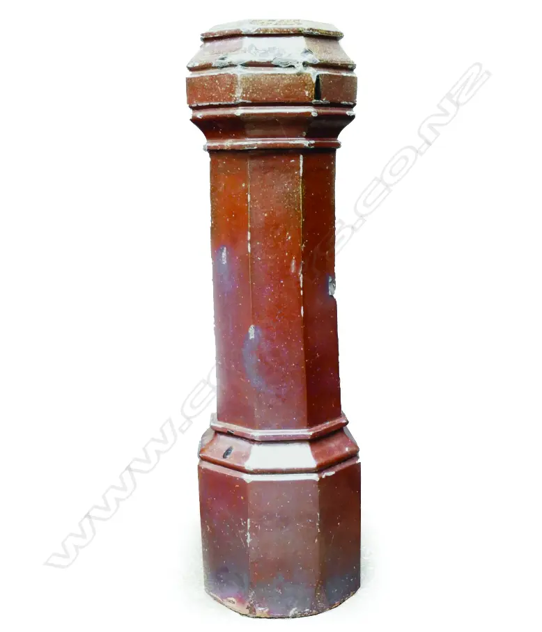 A tall late 19thC salt glaze chimney pot Image 1++