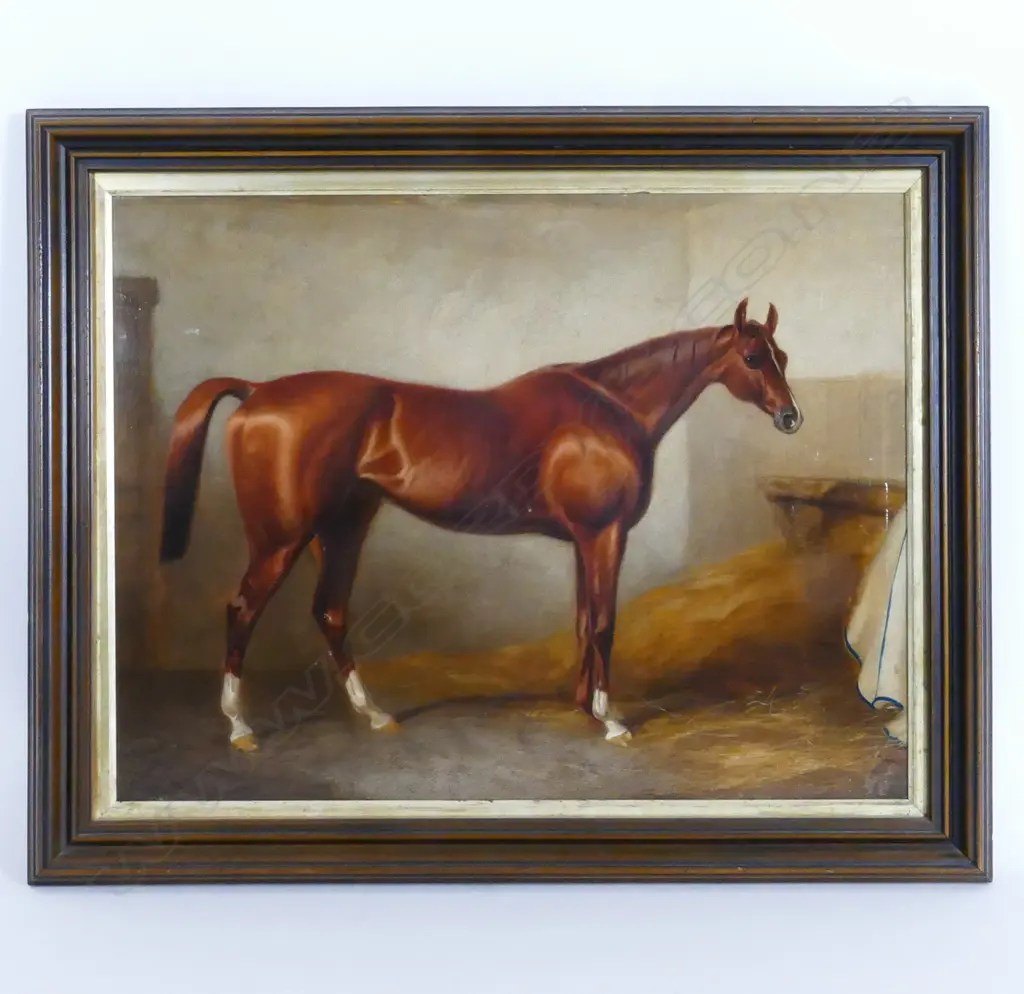A 19thC thoroughbred equestrian study Image 1++