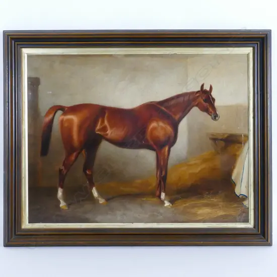 A 19thC thoroughbred equestrian study
